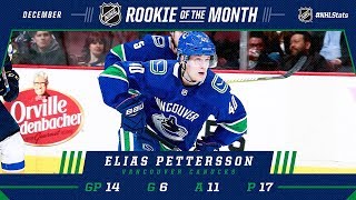 Elias Pettersson earns December Rookie of the Month honors [upl. by Croom]