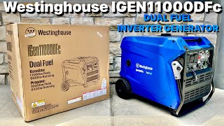 WESTINGHOUSE IGEN11000DFC  11000W DUAL FUEL INVERTER GENERATOR WITH REMOTE START [upl. by Luht]