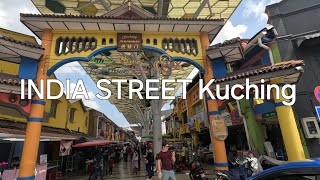 Kuching walking tour INDIA STREET on DEEPAVALI DAY🌸Sarawak latest✌️ [upl. by Nave]