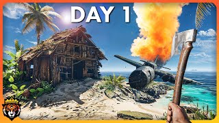 DAY 1 First Look at this STUNNING New Island Survival Game [upl. by Eseela]