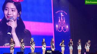 ENG SUB 180518 TWICELAND Ending Speech 트와이스랜드 소감 [upl. by Ennahgiel669]