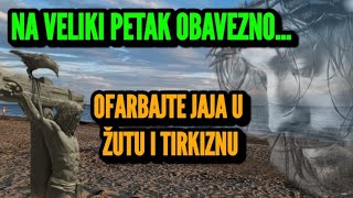 ŠTA TREBA DA ZNATE PRED VELIKI PETAK EVO KAKO OFARBATI JAJA U ŽUTU I TIRKIZNU BOJU ČIM USTANETE [upl. by Brier452]