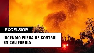 Incendio fuera de control provoca que miles sean evacuados en California [upl. by Nanyt]