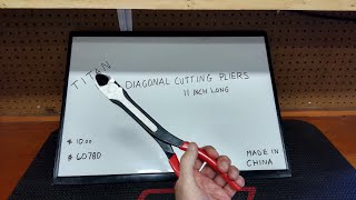 TITAN diagonal cutting pliers11 inch longthese pliers are a bear🐻worth a look [upl. by Gawain]