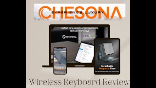 Chesona Wireless Keyboard Review  iPad Air M2 13inch [upl. by Litt76]