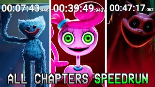 Poppy Playtime 12 e 3 ALL CHAPTERS SPEEDRUN No Deaths [upl. by Nhguavoj114]