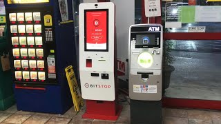 “bitstop” kiosk buy bitcoin using cash [upl. by Nnazil]