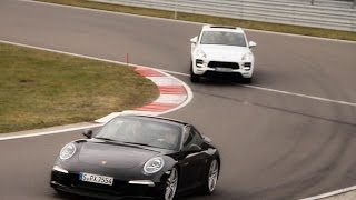 Porsche Macan vs Porsche 911 Real Pursuit [upl. by Mackey]