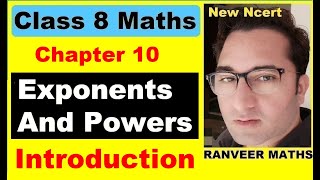 Chapter10 Introduction Exponents and Powers  Ncert Maths Class 8  Cbse [upl. by Torrlow]