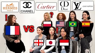 French Luxury Brand Pronunciation Differences Around the World [upl. by Oaoj]