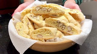 CANTUCCI ALLE MANDORLE – CANTUCCI TOSCANI  Ricetta facile e veloce  CANTUCCI ALMOND COOKIES [upl. by Aiekam]