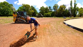 Oversowing and Topdressing With AWESOME Results  Backyard Golf Green Seeding [upl. by Maples]