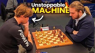 The Unstoppable Machine  Magnus Carlsen vs Richard Rapport  World Blitz 2023 [upl. by Whitson]