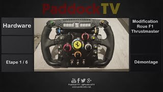 Modification Volant F1 Thrustmaster  Etape 1  démontage [upl. by Ahsitneuq]