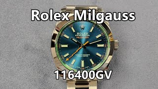 Rolex Milgauss 116400GV [upl. by Aitnwahs]