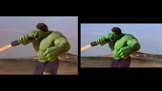 Hulk  Fullscreen DVD vs Widescreen 4K BluRay  2003 [upl. by Yrneh]