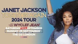 Janet Jackson Together again 2024 Tour Saturday 28th September London O2 JanetJackson [upl. by Urian297]