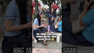 Laglag Pustiso public Prank 😅😂 prank wowmali prankvideo shorts shortsvideo shortsyoutube [upl. by Silevi]