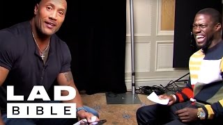 ladbiblestories Roles Reversed Dwayne The Rock Johnson Impersonates Kevin Hart [upl. by Burdelle]