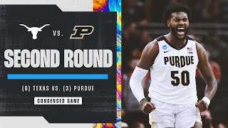 Purdue vs Texas  Second Round NCAA tournament extended highlights [upl. by Cassey]