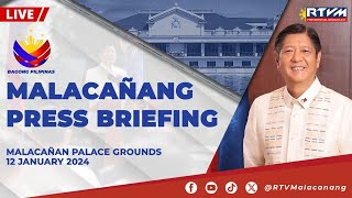 Malacañang Press Briefing 01122024 [upl. by Vrablik]