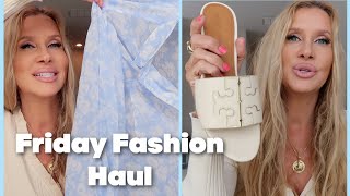 Friday Fashion Haul  Revolve  Abercrombie  Tory Burch [upl. by Yllib]