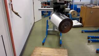 Roll handling solution using a Pronomic Lift and Drive trolley [upl. by Jamill]