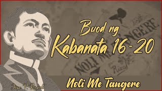 BUOD NG KABANATA 1620  NOLI ME TANGERE [upl. by Nnovahs]