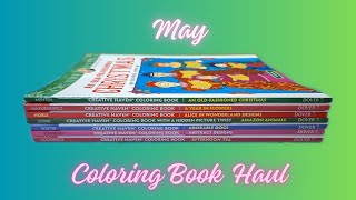 May 2024 Coloring Book Haul Discovering New Creative TreasuresLate Night Coloring Mama [upl. by Meehar343]