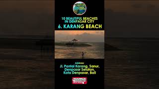 DENPASAR BEACH 06  Beautiful KARANG BEACH  Denpasar City [upl. by Ryter]