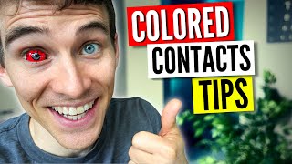 Watch BEFORE you buy 7 Tips for COLORED Contacts [upl. by Solahcin]