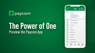 The Power of One Preview the Paycom App [upl. by Idou]