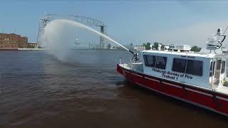 Fire Boat in Action [upl. by Laemsi]