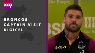 Broncos captain visit Digicel [upl. by Xer268]