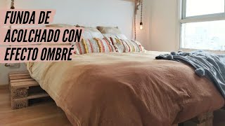 Paso a paso para crear una funda de acolchado edredón con efecto degradé  Tutorial dye ombré [upl. by Nire]