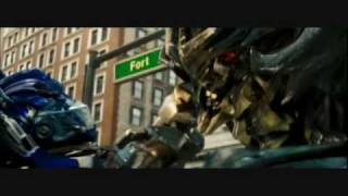 Transformers movie 2007Optimus prime vs Megatron [upl. by Tracay]