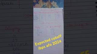 expectedcutoff2024 of ibps afo vacancy agricultureasp analysis trending viral ytshorts [upl. by Nollaf497]