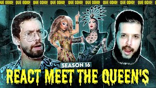 MEET THE QUEENS DRAG RACE SEASON 16  REACT [upl. by Ycnaf]