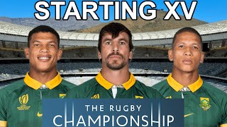 My SPRINGBOKS Starting XV for RUGBY CHAMPIONSHIP 2024 [upl. by Grory]