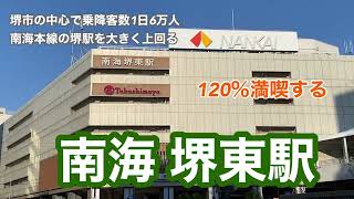 【南海高野線】堺東駅 120％満喫する 堺市の中心で乗降客数1日6万人 南海本線の堺駅を大きく上回る [upl. by Nayr96]