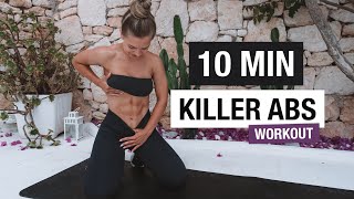 10 MIN KILLER CORE amp AB WORKOUT [upl. by Suu]