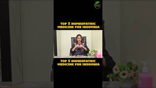 Top 5 Homeopathic Medicine For Insomnia healthtips homeopathy insomnia sleepdisorders [upl. by Chelsy]