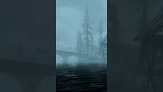 SKYRIM ATMOSPHERES 7 MORTHAL BRIDGE FOGGY youtubeshorts skyrim skyrimambience [upl. by Lanfri]