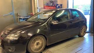 VW Golf MK5 20TDI BKD PD140 XMAN 1756 hybrid dyno 240BHP [upl. by Asikal]