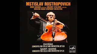 SaintSaëns Cello Concerto No 1  Rostropovich Stolyarov  생상스 첼로 협주곡 1번  로스트로포비치 스톨리아로프 [upl. by Enyaj]