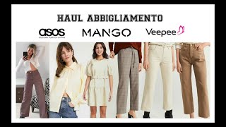 HAUL abbigliamento Mango amp Asos  CollusionIn wearVero Moda [upl. by Dibru658]