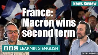 France Macron wins second term BBC News Review [upl. by Moser738]