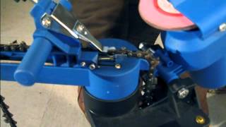 Sharpening Chains with the Garrett Wade QF Chainsaw Sharpener [upl. by Gamali]