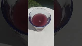 Cold Smoothie with water frozen Ananas Blueberries and Lingonberries [upl. by Eada]