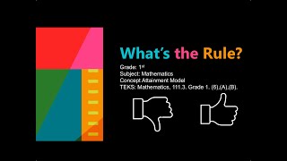 quotWhats the Rulequot Concept Attainment Model Using Two and ThreeDimensional Shapes [upl. by Mccallion727]